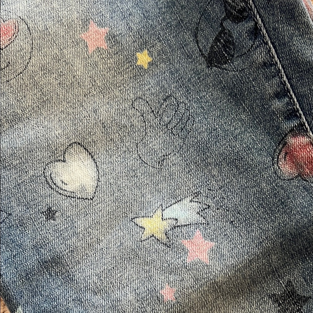 GAP Blue Jeggings with Distressed Artistic Design - Picture 6 of 8